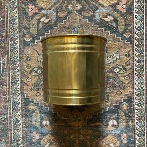 Vintage Brass Planter Storage Container Utensil Holder